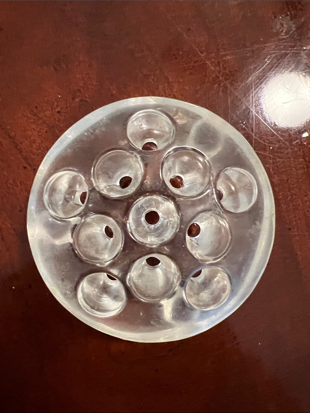 Vintage Glass Flower Frog Floral Frog Pin Holder